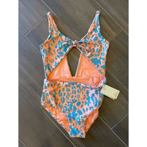 Agua Bendita Girls Leopard Swimsuit